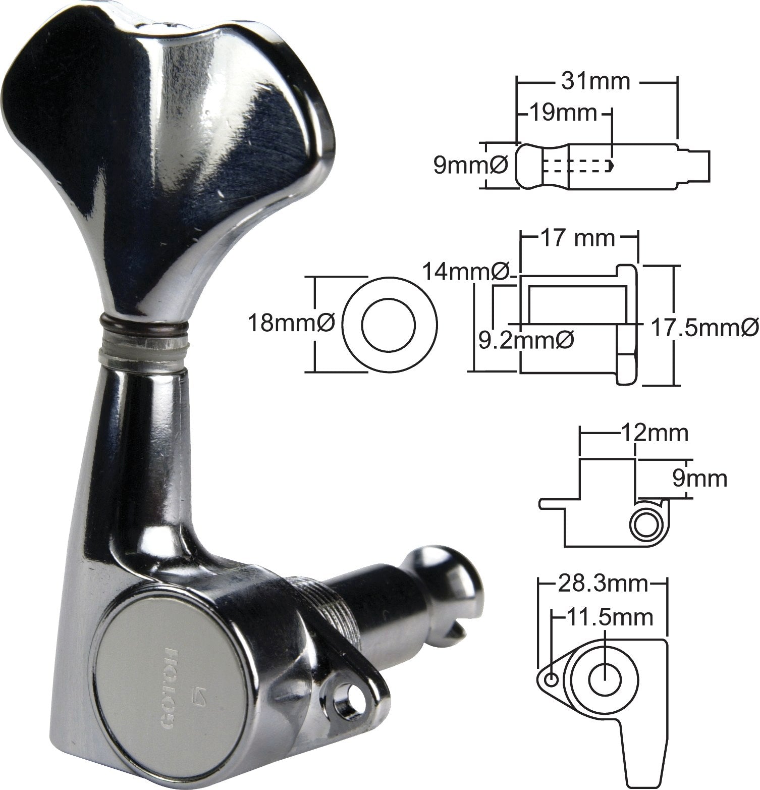 Gotoh GB707C Stemmiskrúvur