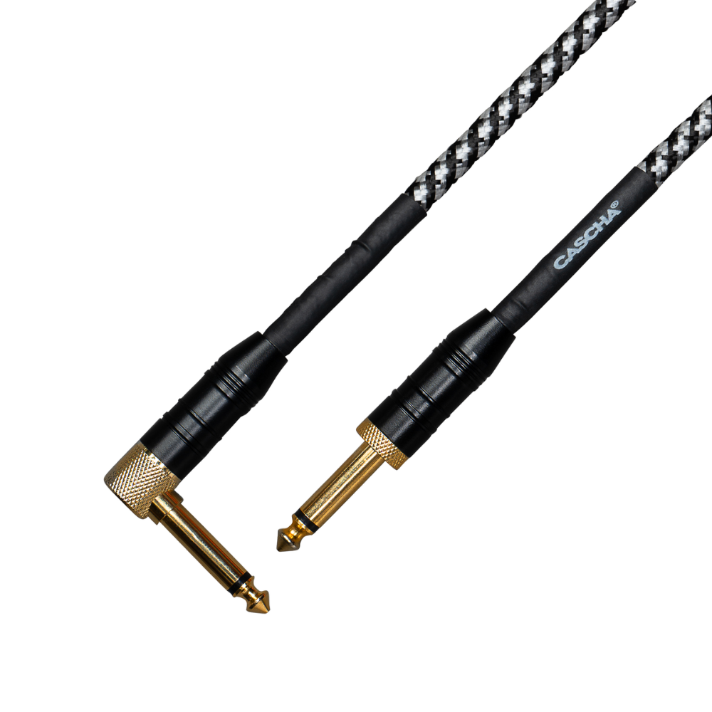 Cascha Professional Line Guitar kápil, Vinkul, Tweed Black, 3m