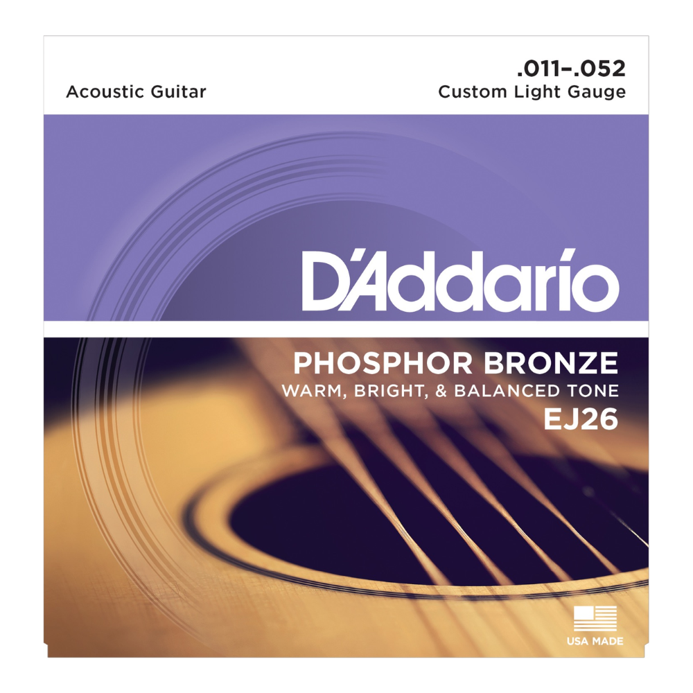 D'addario EJ26 Phospor Bronze, .011-.052
