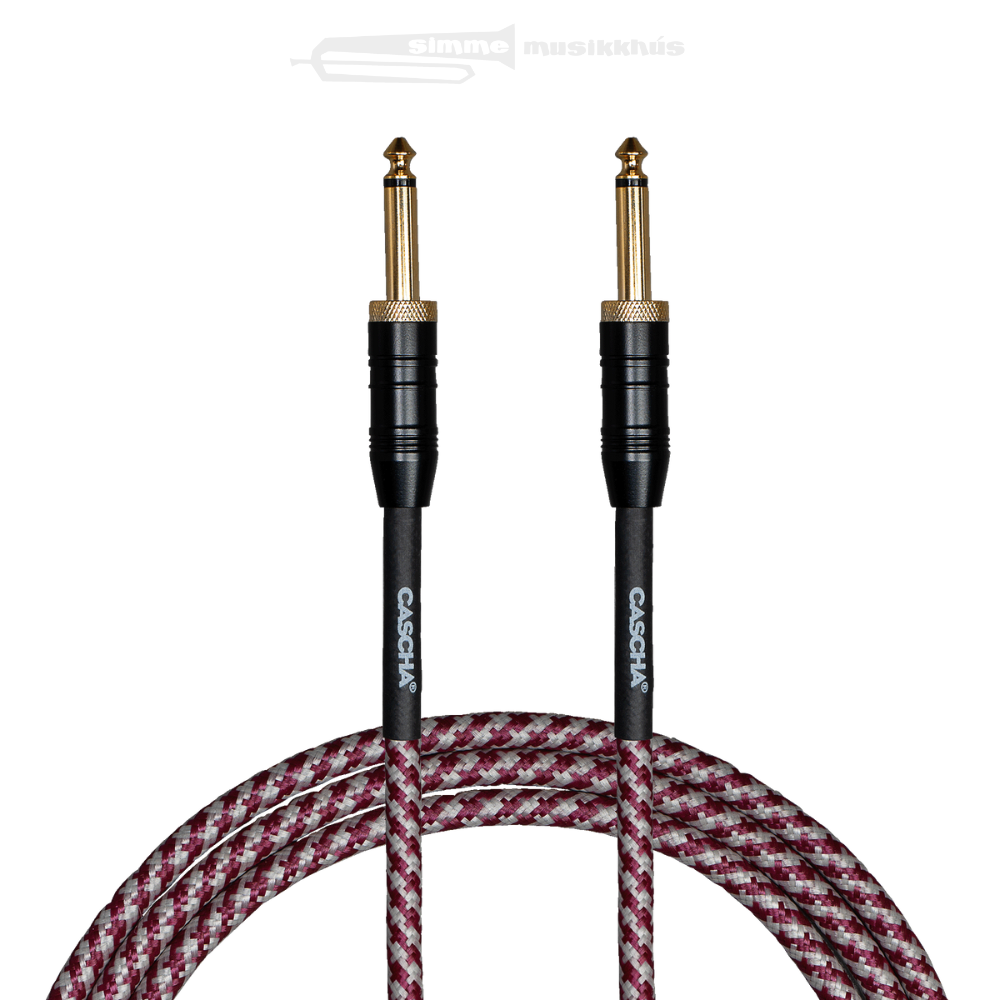 Cascha Professional Line Guitar kápil, Straight, Tweed Red, 6m