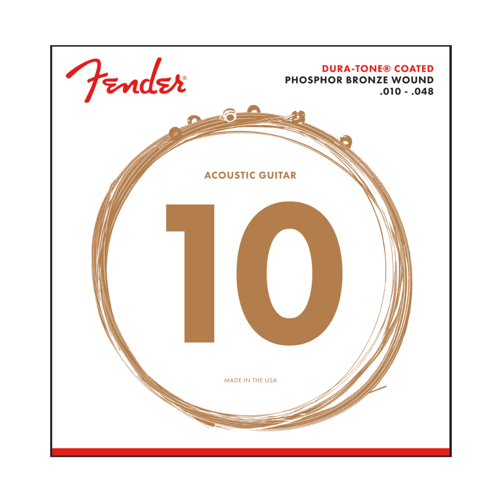 Fender 860XL Duratone 10-48, streingir til akkustiskan guitar