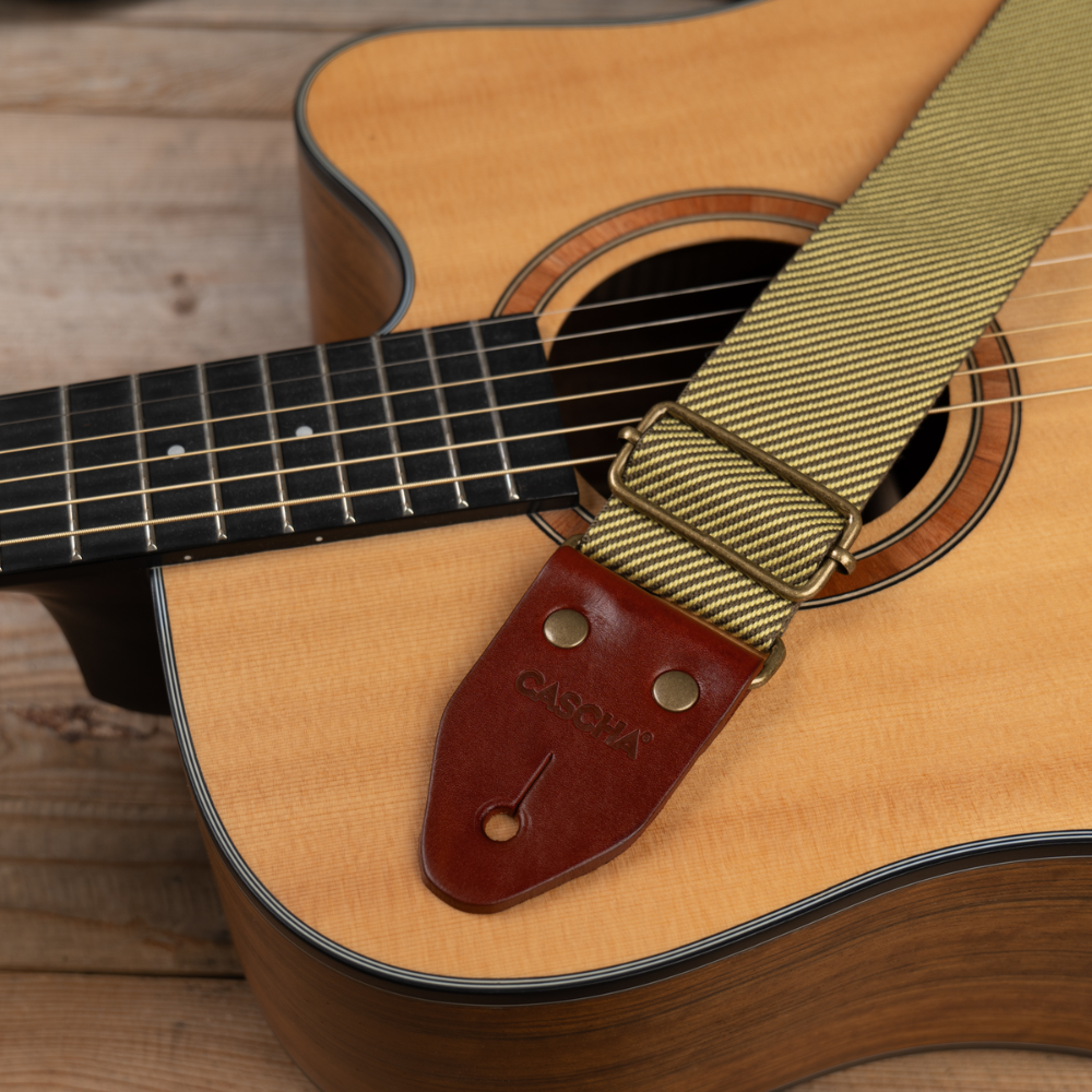 Cascha Guitar Strap Cotton - Classic Tweed