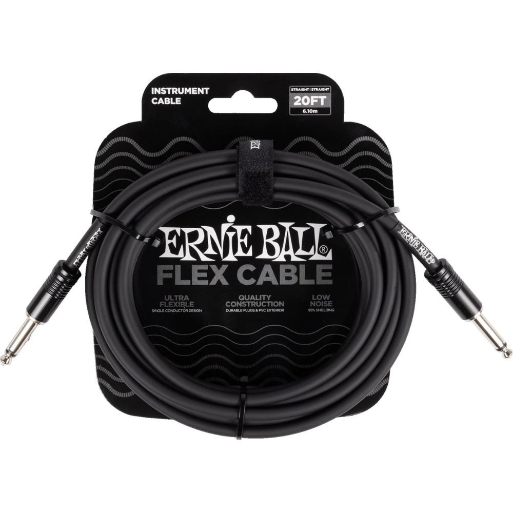 Ernie Ball EB-6435 FLEX-CABLE BLK 6m