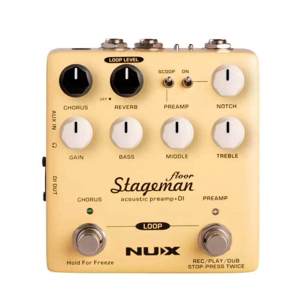 Nux NAP-5 Stageman Floor preamp til Akkustiskan Guitar