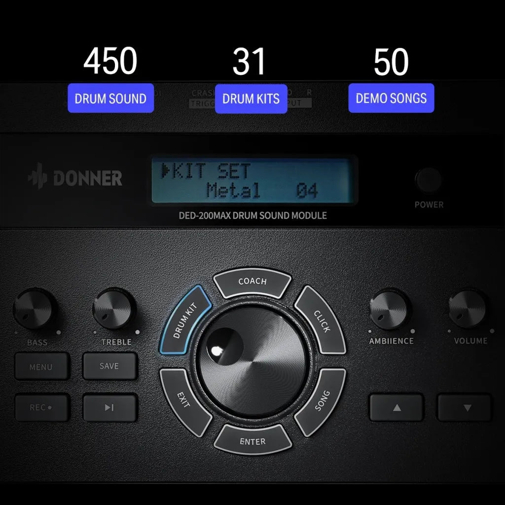 Donner DED - 200 MAX El - trummusett - Simme Musikkhús