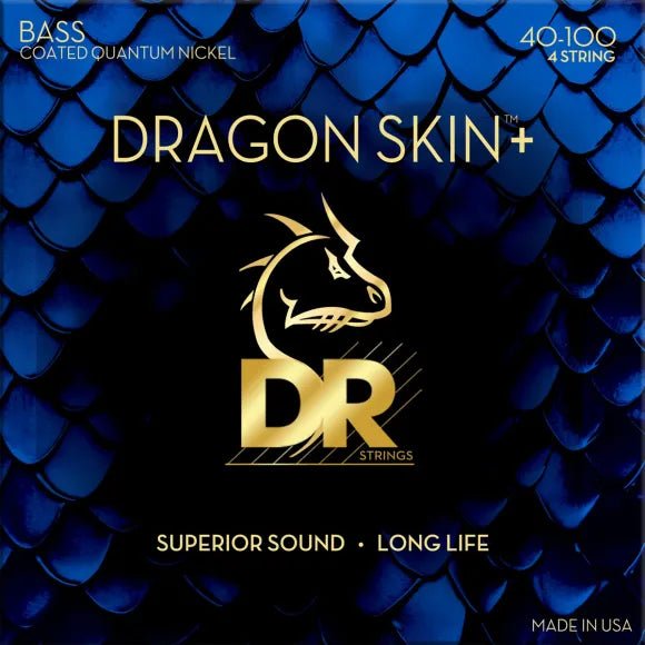 Dr Strings DBQ - 40 Dragon skin+ bass streingir, 040 - 100 - Simme Musikkhús