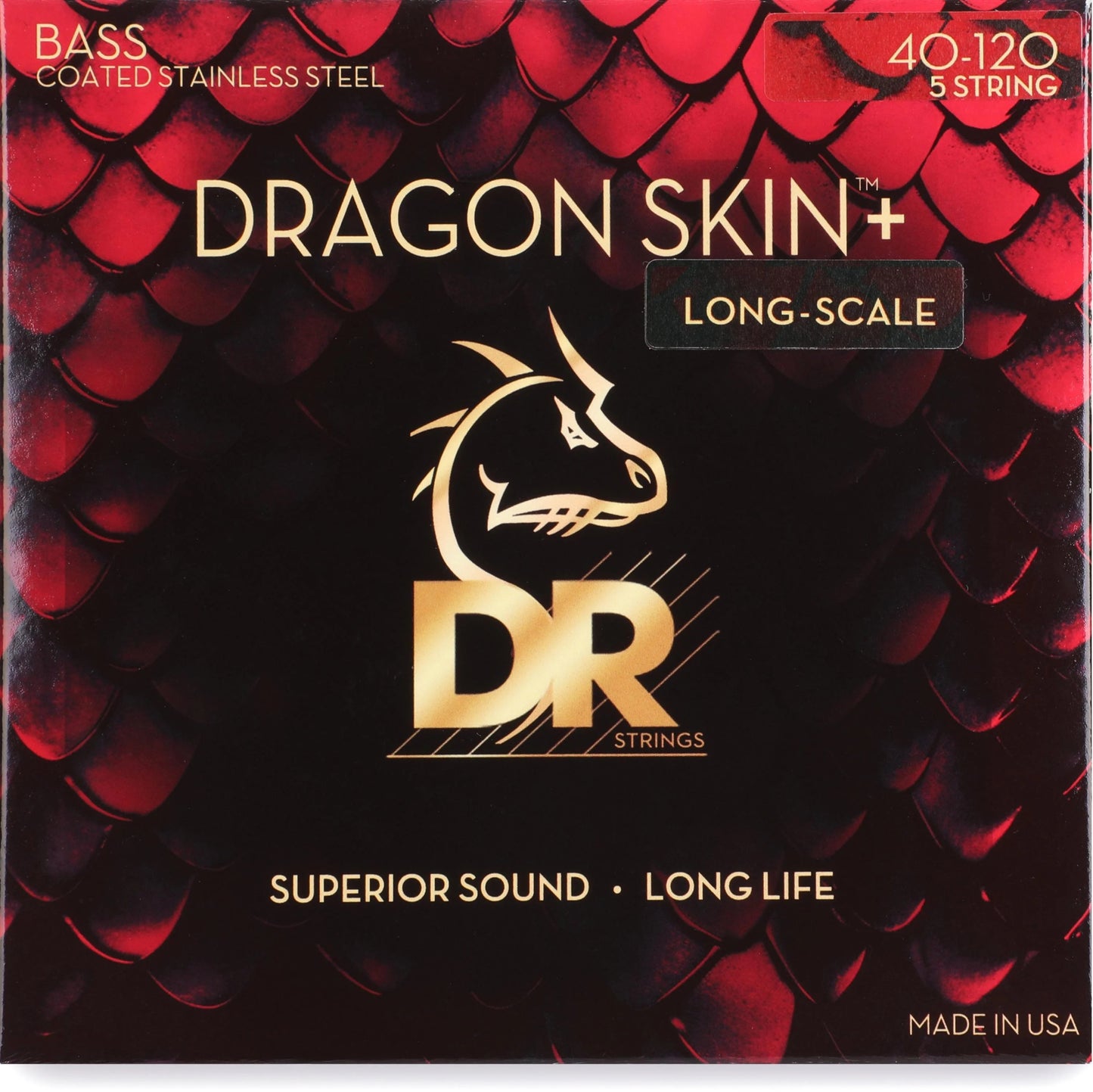 DR Strings DBS5 - 40 Dragon skin+, 040 - 120 - Simme Musikkhús