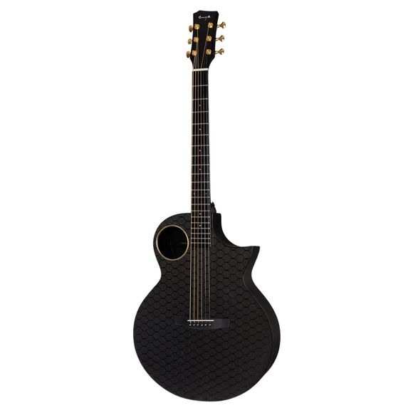 Enya X4 Pro Akkustiskur Guitar, Svartur – Carbonfiber við AcousticPlus