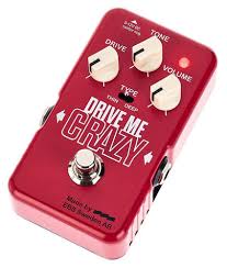 EBS Drive me Crazy - overdrive og distortion pedal - Simme Musikkhús