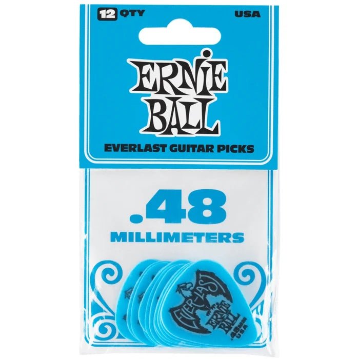 Ernie Ball 9181 Everlast .48 Plektarar, 12 - Pack - Simme Musikkhús