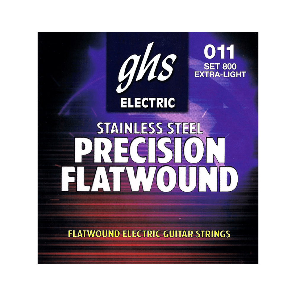 GHS Set 800 Precision Flatwound Extra Light, 011 - 046 - Simme Musikkhús