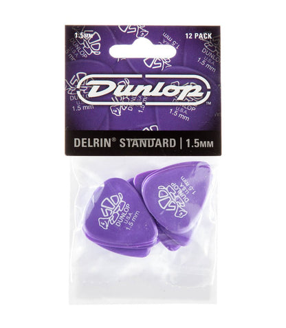 Jim Dunlop Delrin 1.5 Plektarar, 12 - Pack - Simme Musikkhús