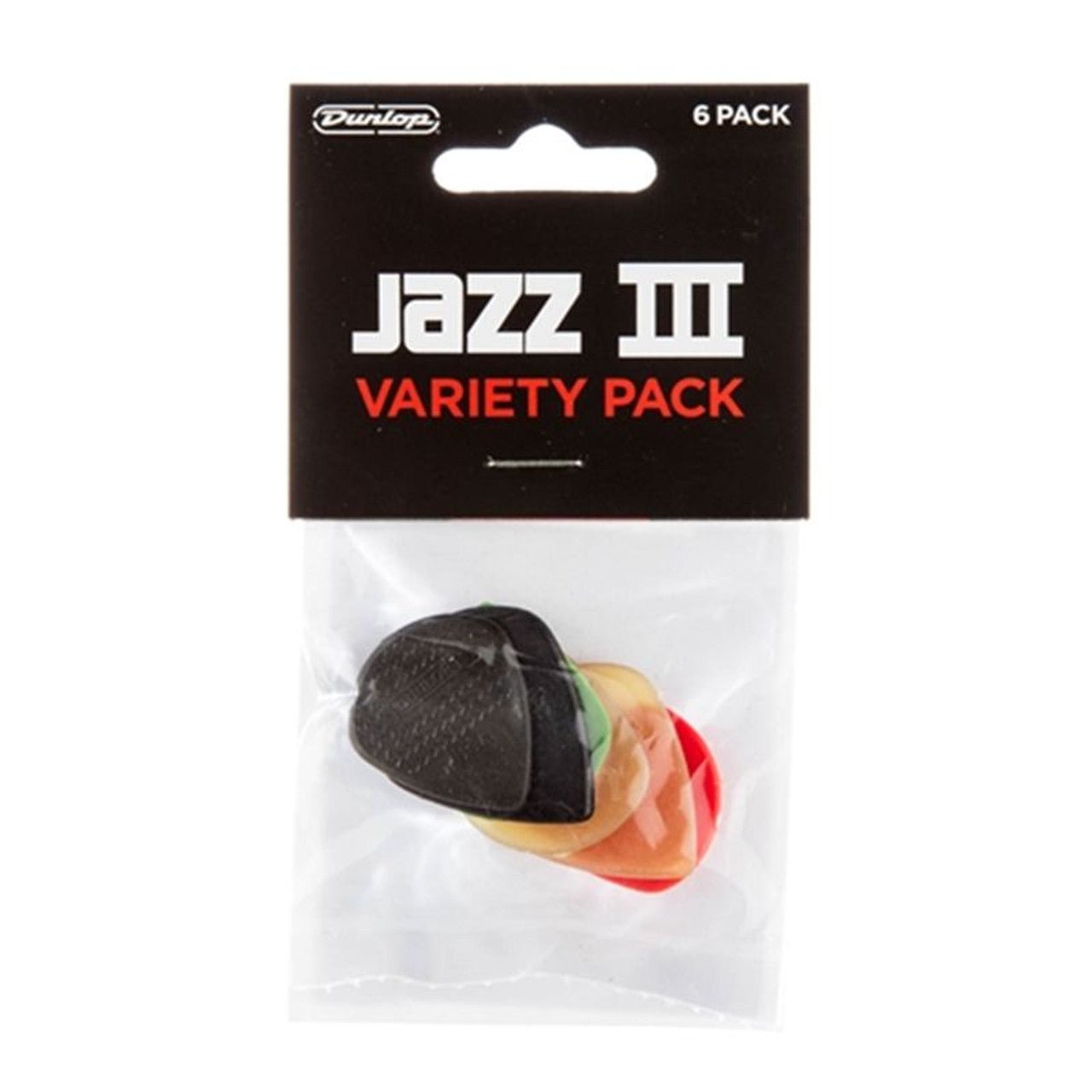 Jim Dunlop Jazz III Variety pack, 6 - pack - Simme Musikkhús