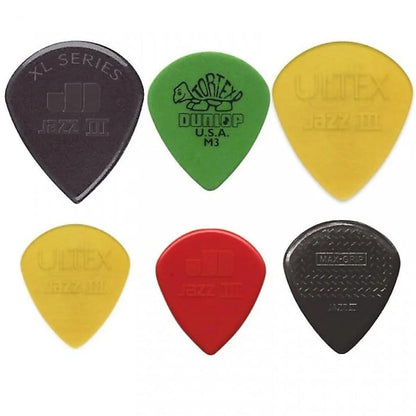 Jim Dunlop Jazz III Variety pack, 6 - pack - Simme Musikkhús