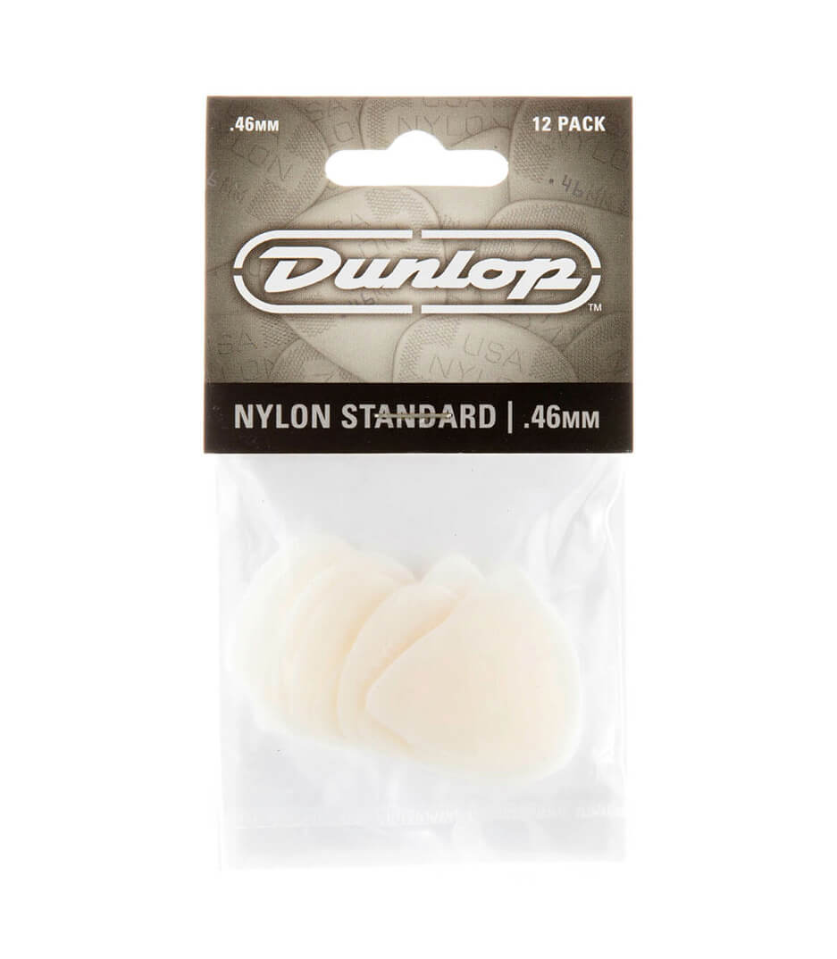 Jim Dunlop Nylon .46 plektarar, 12 - pack - Simme Musikkhús