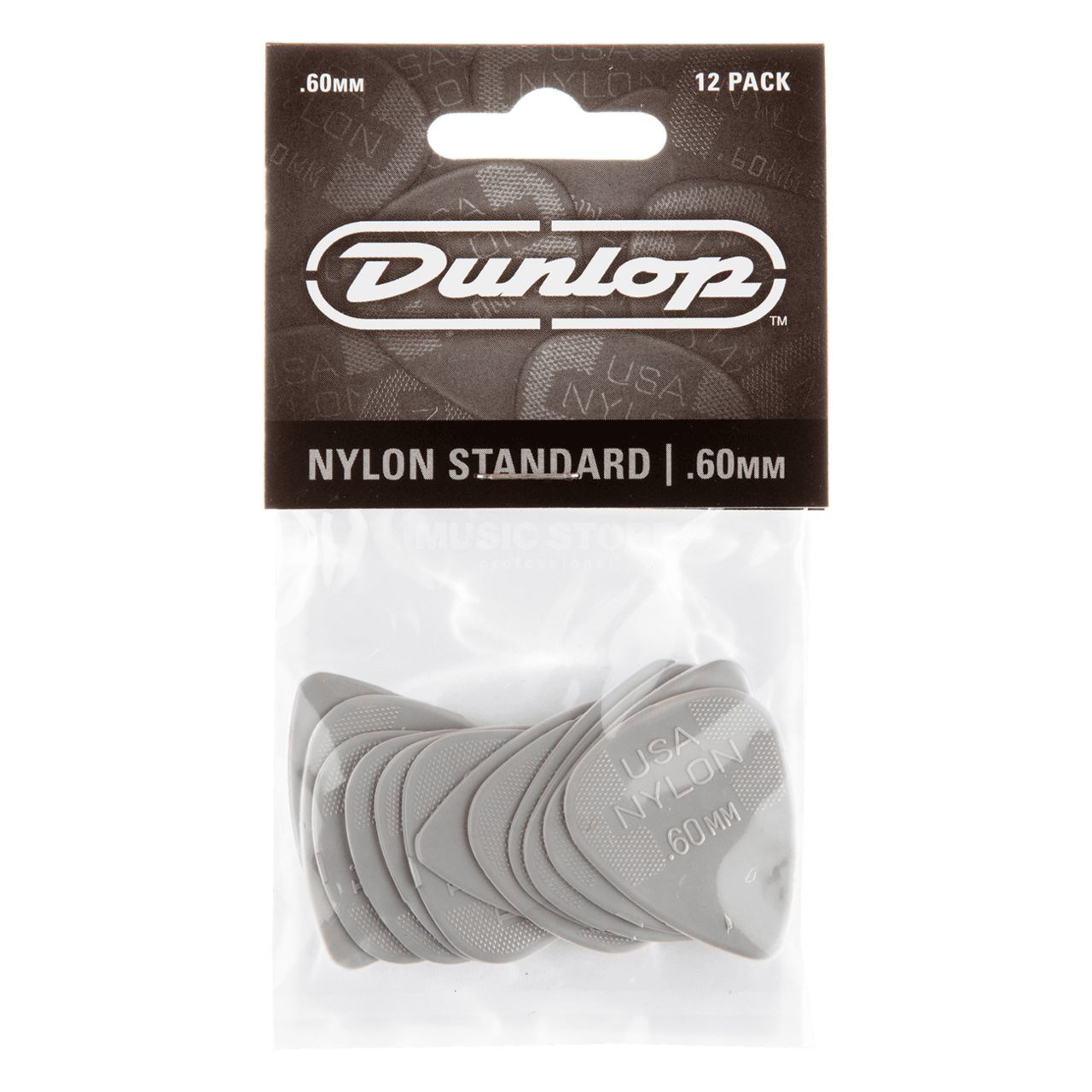 Jim Dunlop Nylon .60 plektarar, 12 - pack - Simme Musikkhús