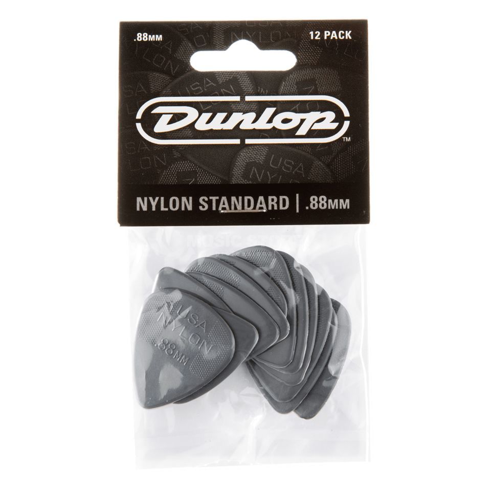 Jim Dunlop Nylon .88 plektarar, 12 - pack - Simme Musikkhús