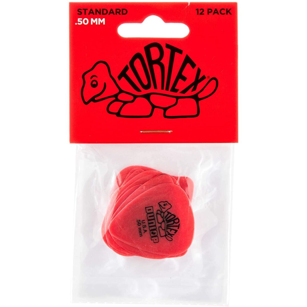 Jim Dunlop Tortex .50 plektarar, 12 - pack - Simme Musikkhús