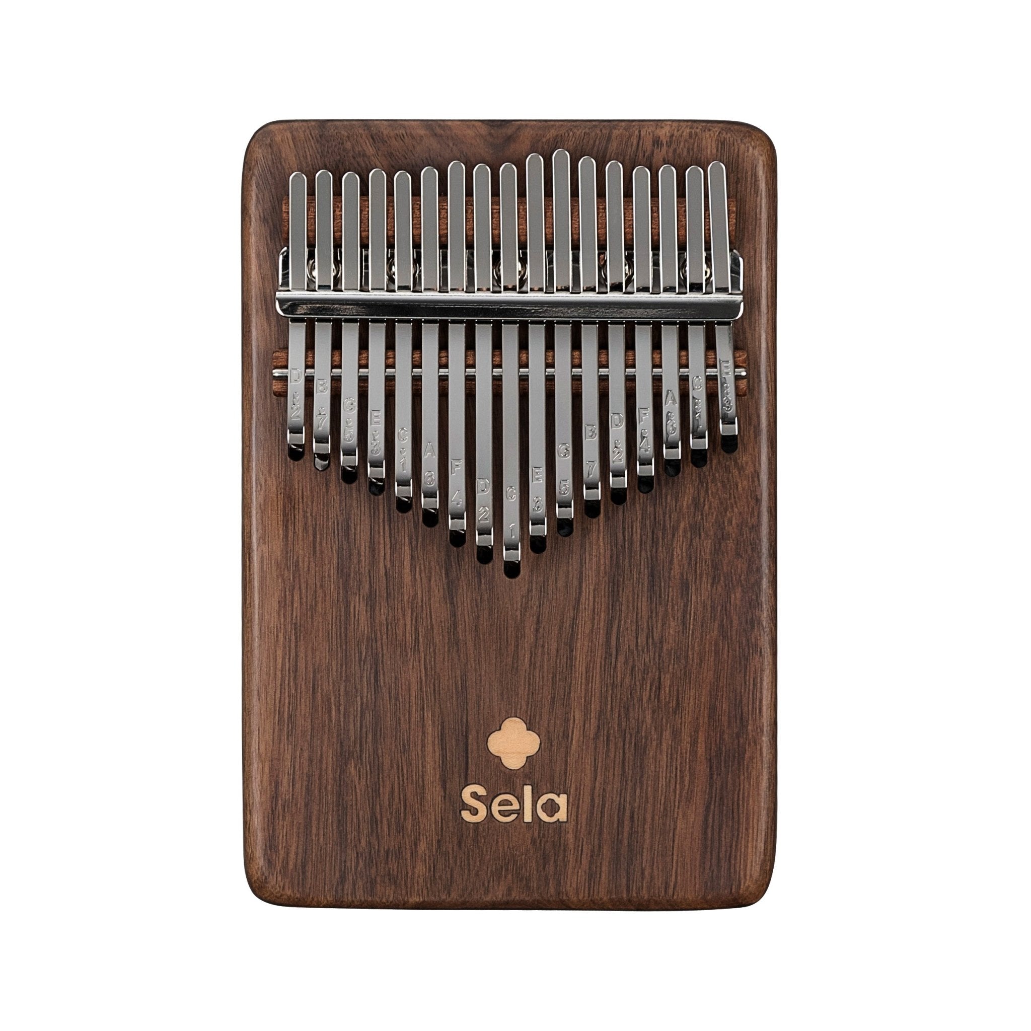 Sela Kalimba 17 Svart Walnut Solid - Simme Musikkhús