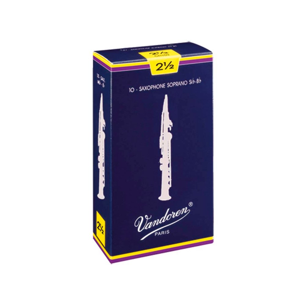 Vandoren sopran saxofon bløð, 10 pack, 2,5 - Simme Musikkhús