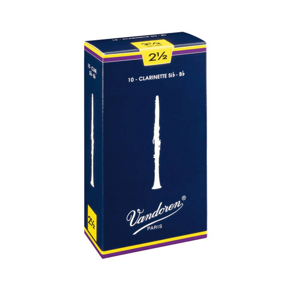 Vandoren VDC - 25 Bløð til Klarinett, 2,5, Bb - 10 - pack - Simme Musikkhús