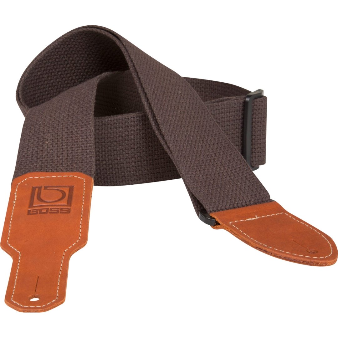 Boss BSC-20-BRN Brown Cotton Strap - Simme Musikkhús