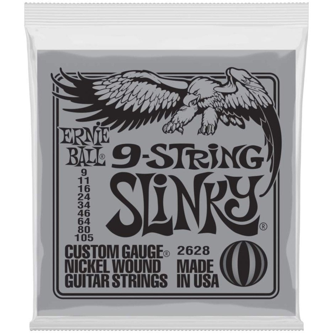 Ernie Ball EB-2628 9 str. sett til El guitar 9-105 - Simme Musikkhús