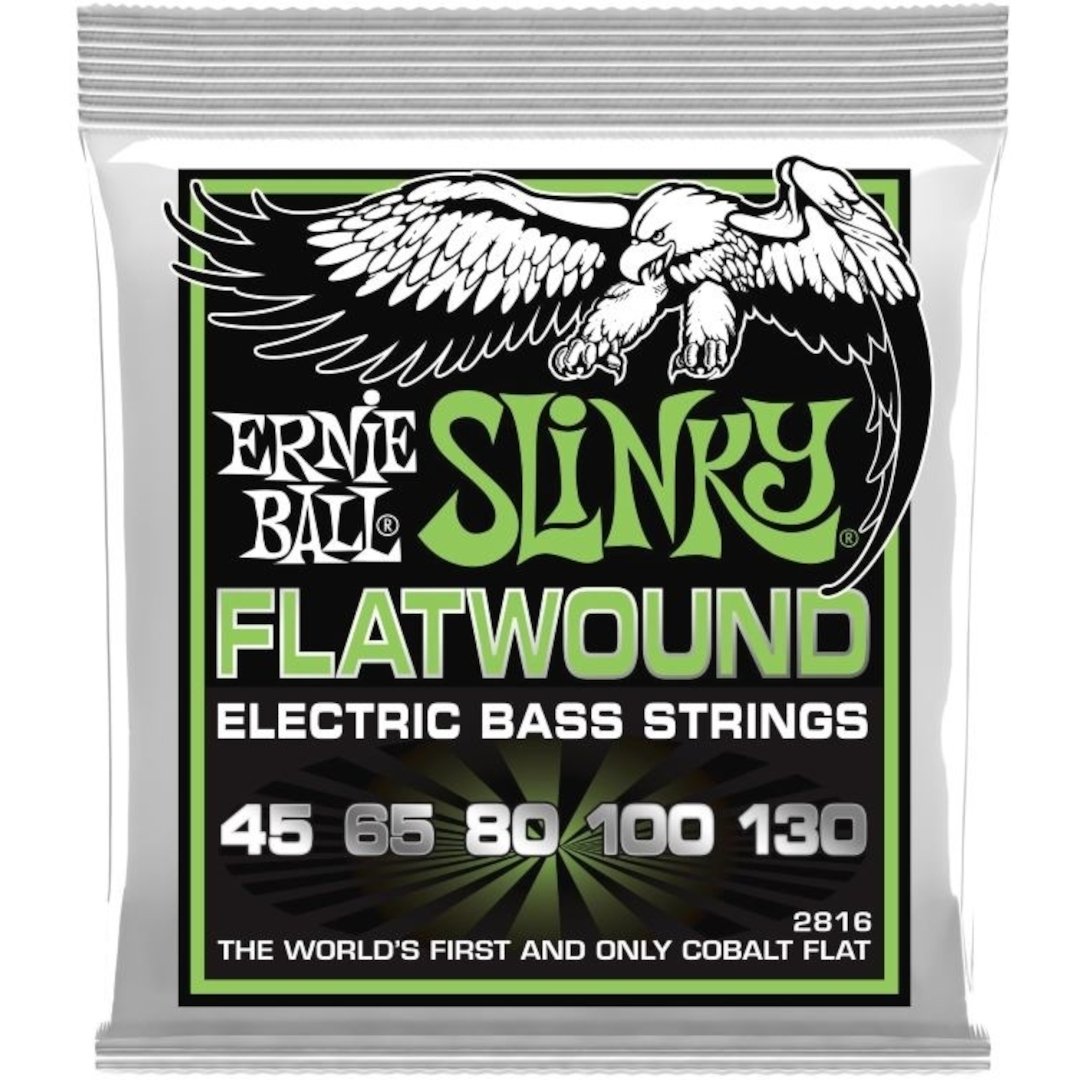 Ernie Ball EB-2816 Flatwound Cobalt 5 str. - Simme Musikkhús