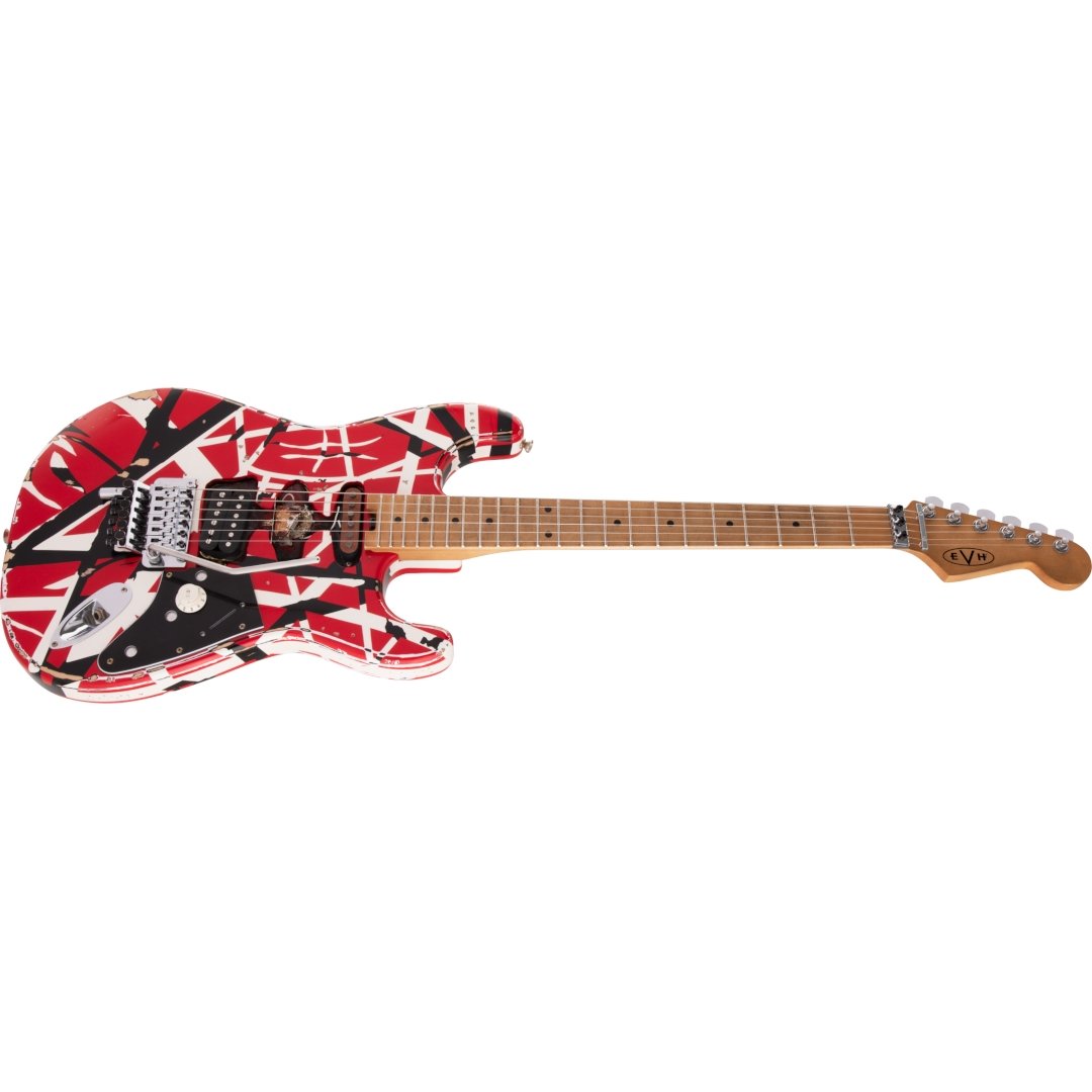 EVH Striped Series Frankie, Red/White/Black - Simme Musikkhús