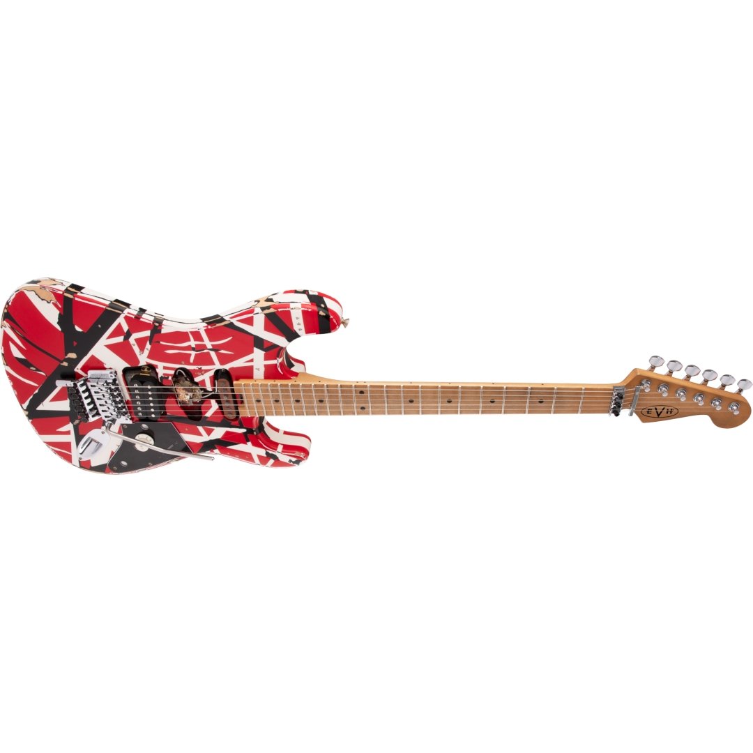 EVH Striped Series Frankie, Red/White/Black - Simme Musikkhús