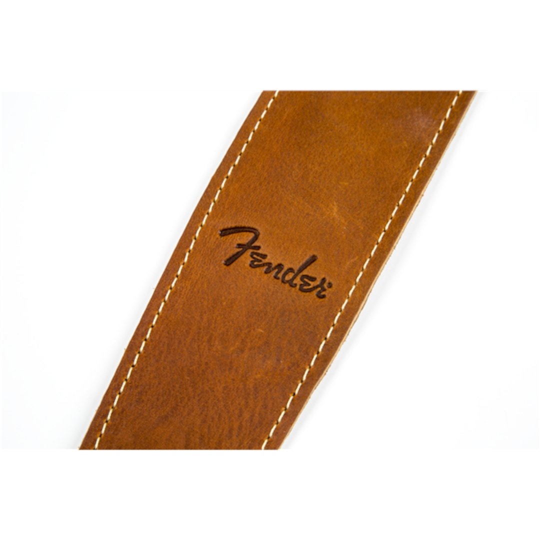 Fender® Ball Glove Leather Strap, Brown - Simme Musikkhús