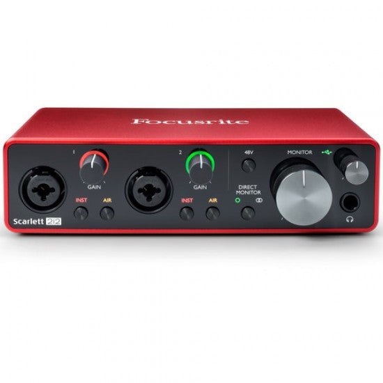 Focusrite Scarlett 2I2 ljóðkort (4th GEN) - Simme Musikkhús