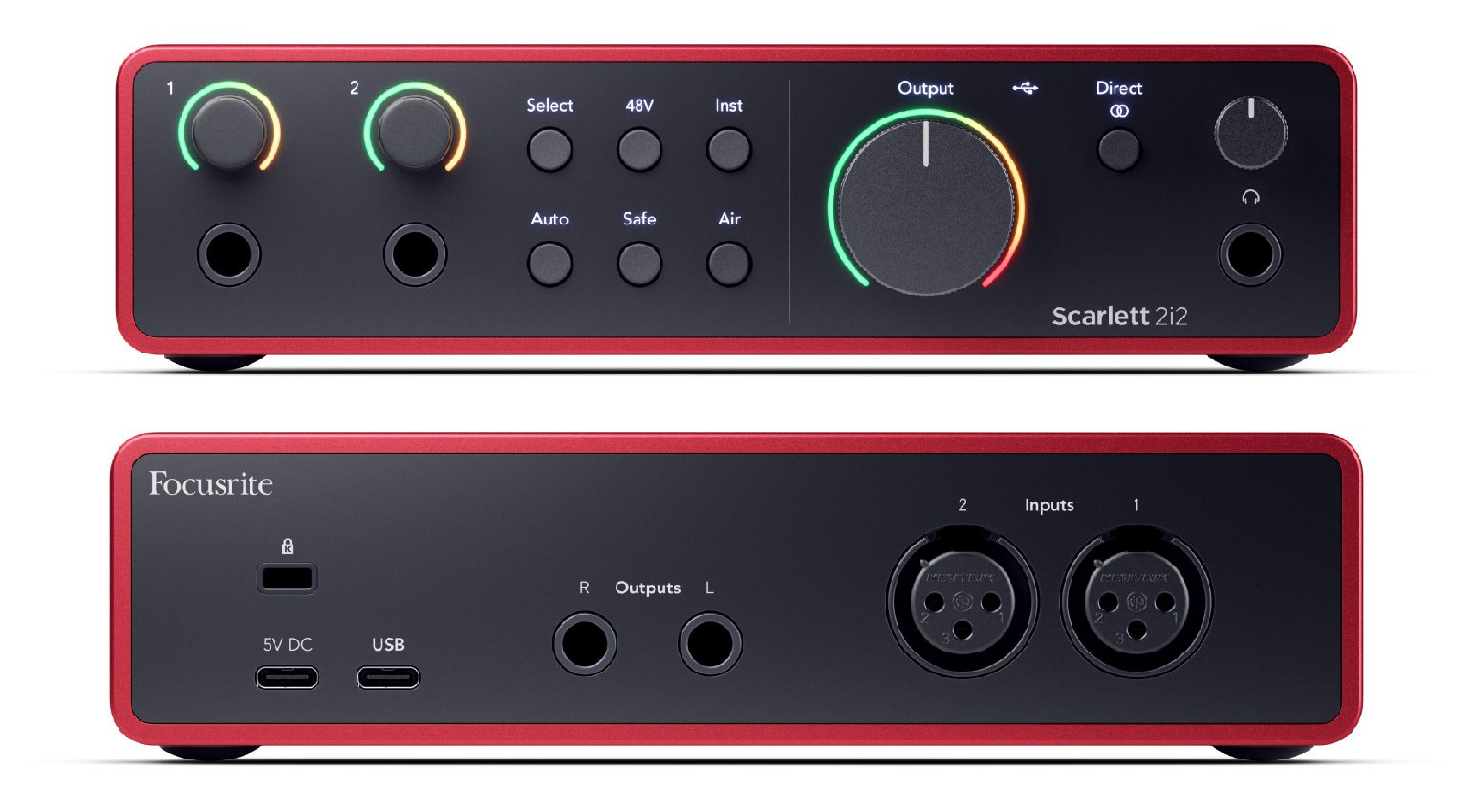 Focusrite Scarlett 2I2 ljóðkort (4th GEN) - Simme Musikkhús