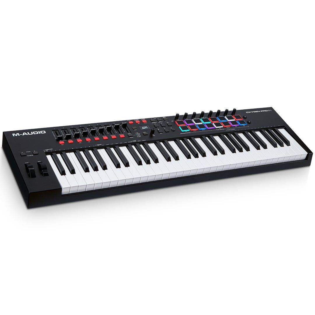 M-Audio Oxygen Pro 61 Black Midi Keyboard - Simme Musikkhús