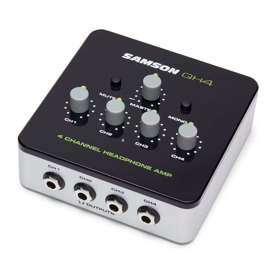 Samson QH4 4-channel stereo headphone amplifier - Simme Musikkhús