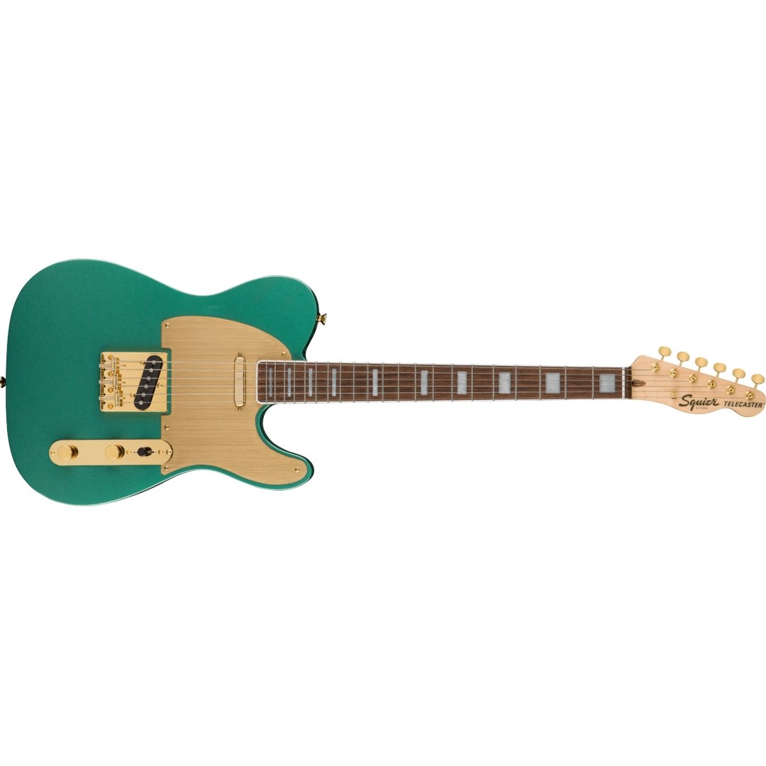 Squier 40th An. Tele Gold Ed. Sherwood Green Met. - Simme Musikkhús