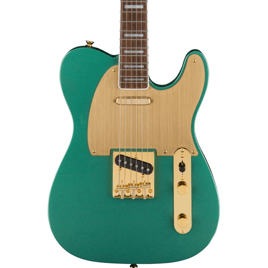 Squier 40th An. Tele Gold Ed. Sherwood Green Met. - Simme Musikkhús