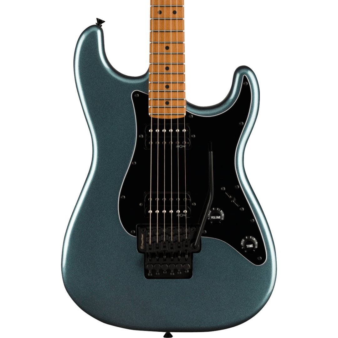 Squier Cont Strat, HH FR, RM, Gunmetal Metallic - Simme Musikkhús