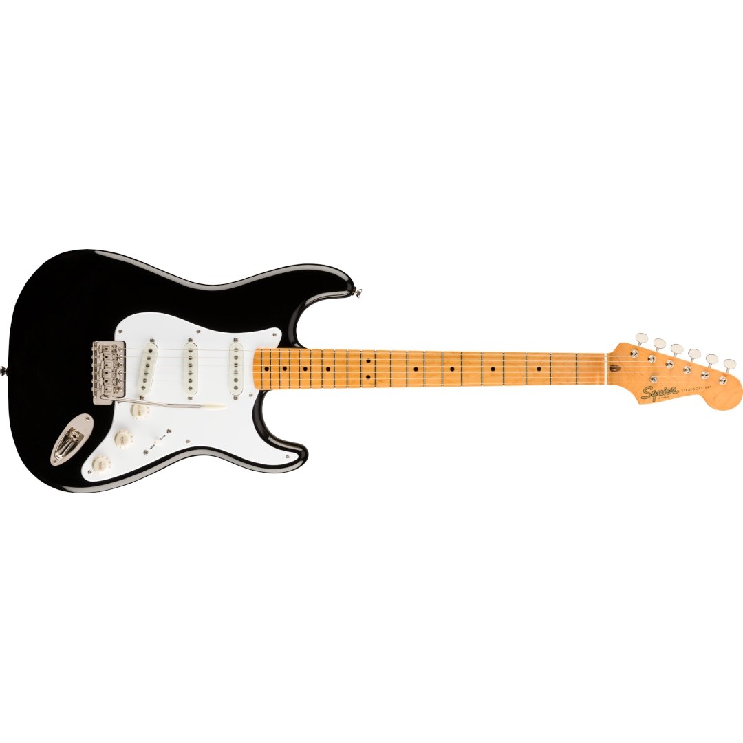 Squier CV '50s Strat, MN, Black - Simme Musikkhús