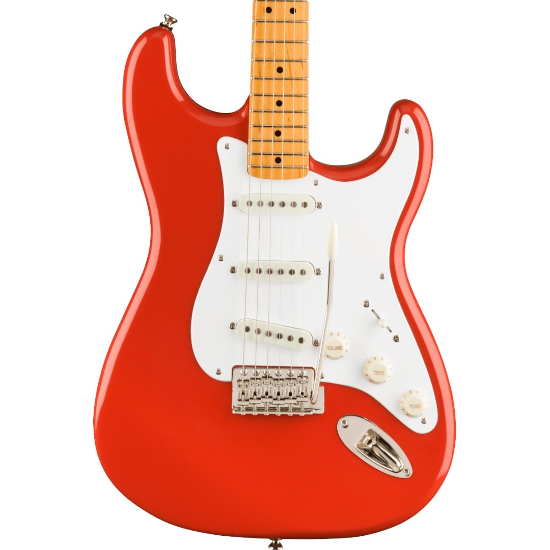 Squier CV '50s Strat, MN, Fiesta Red - Simme Musikkhús