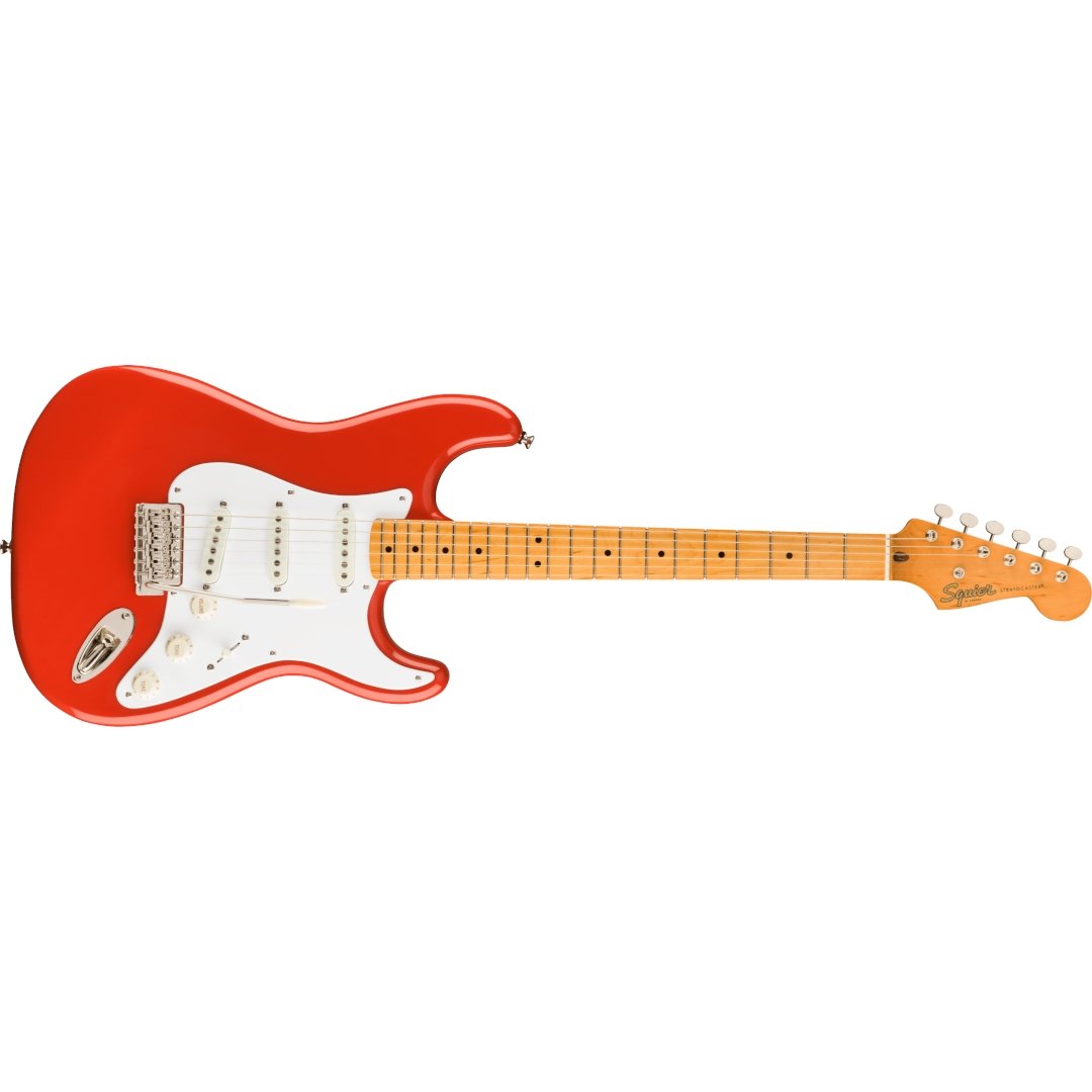 Squier CV '50s Strat, MN, Fiesta Red - Simme Musikkhús