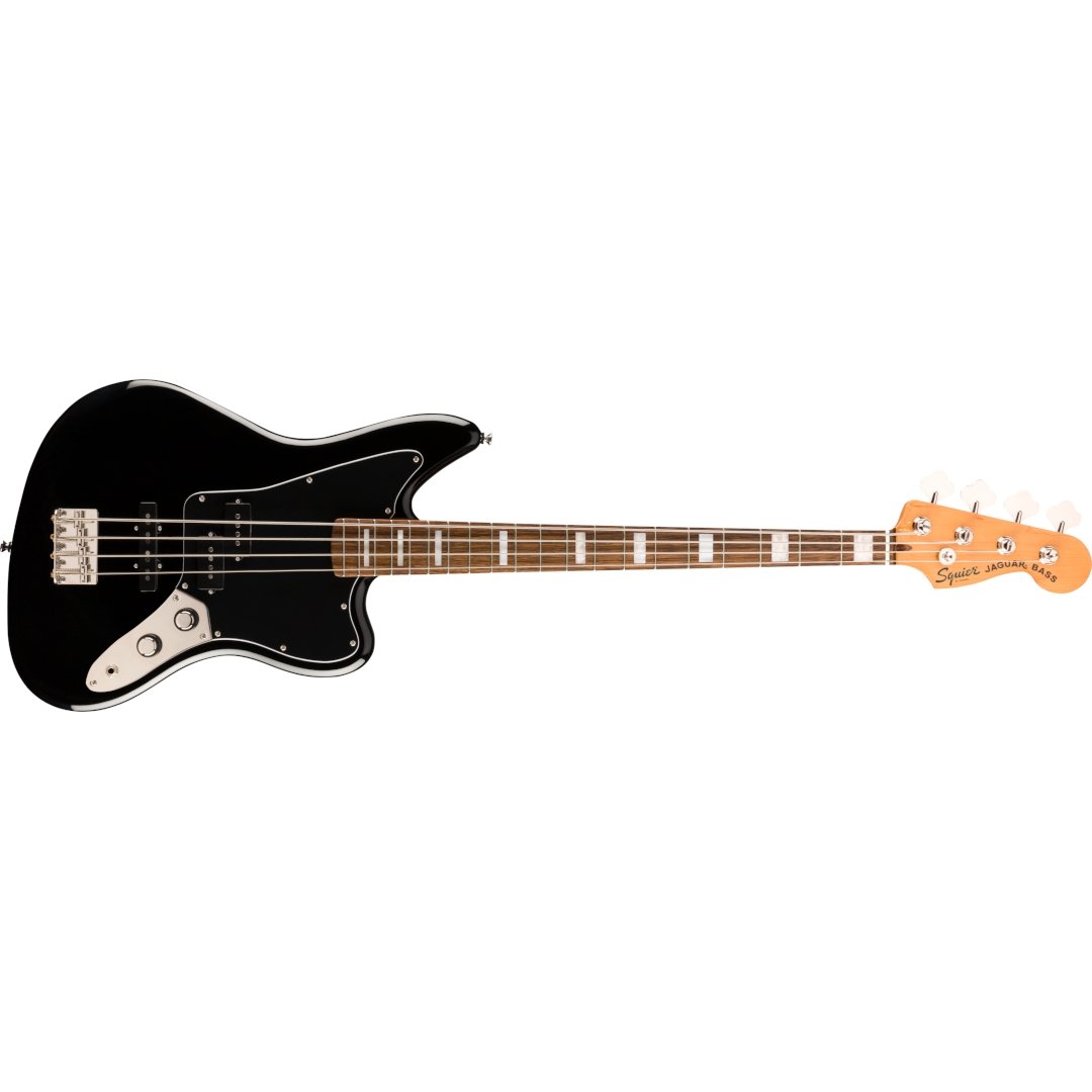 Squier CV Jaguar Bass, LRL, Black - Simme Musikkhús