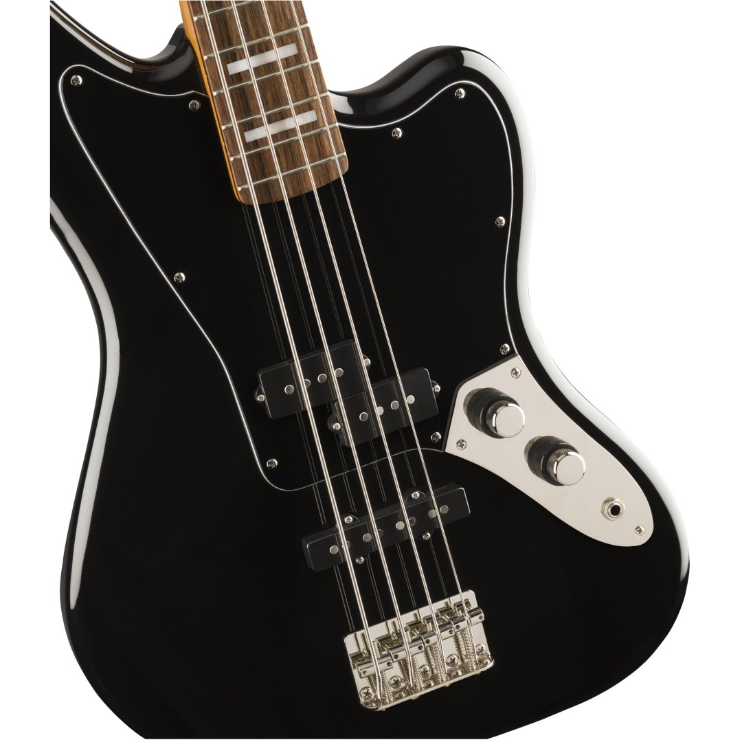 Squier CV Jaguar Bass, LRL, Black - Simme Musikkhús