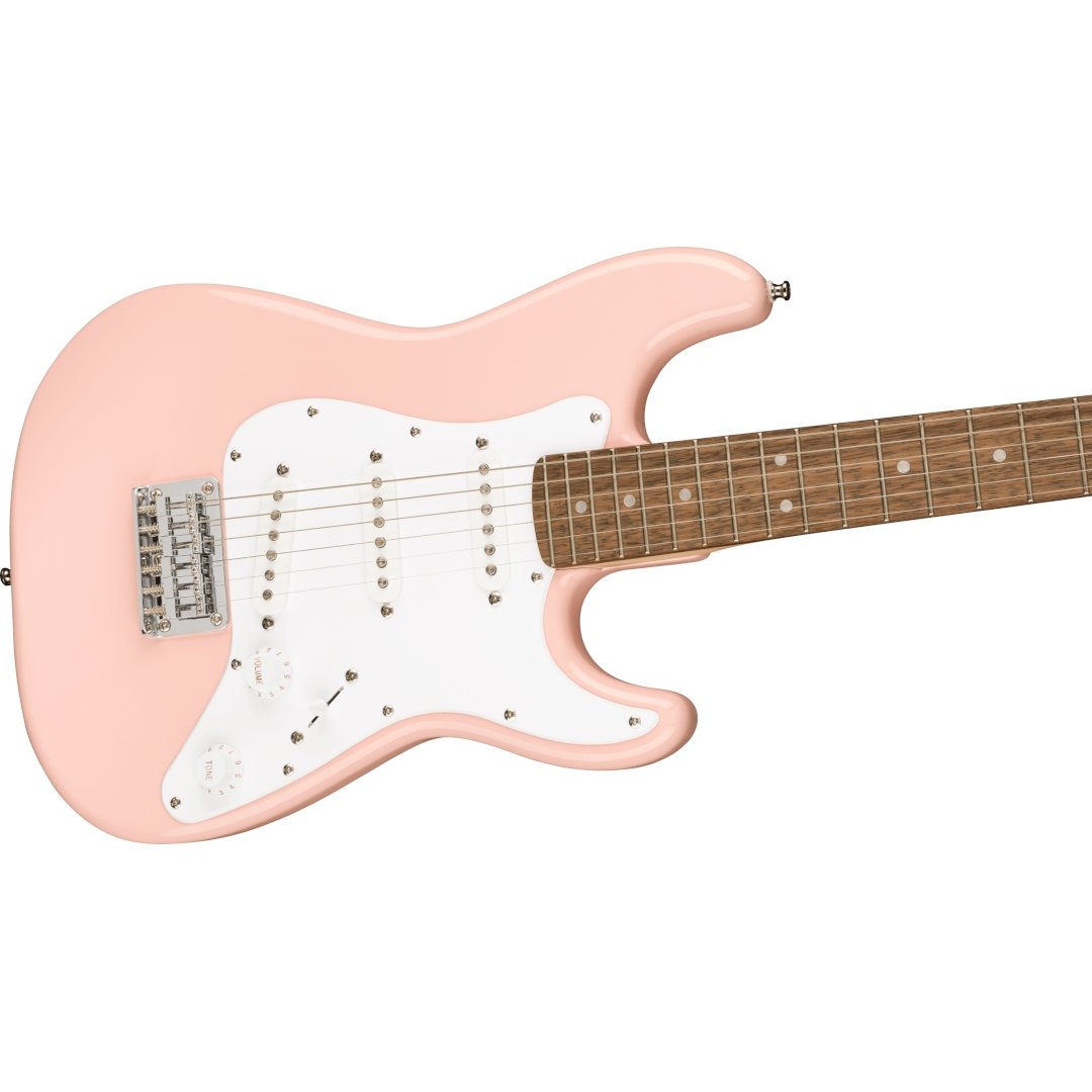 Squier Mini Strat, LRL, Shell Pink - Simme Musikkhús