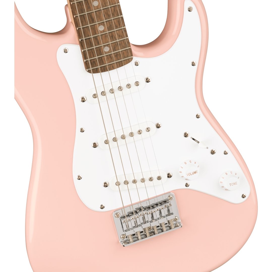 Squier Mini Strat, LRL, Shell Pink - Simme Musikkhús