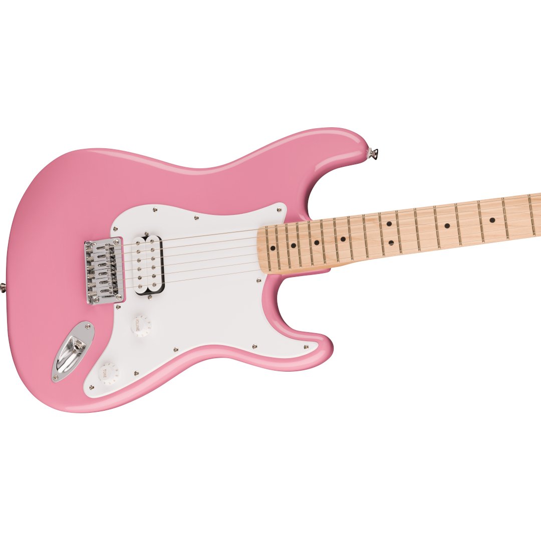 Squier Sonic Stratocaster HT H, Maple Fingerboard, White Pickguard, Flash Pink - Simme Musikkhús