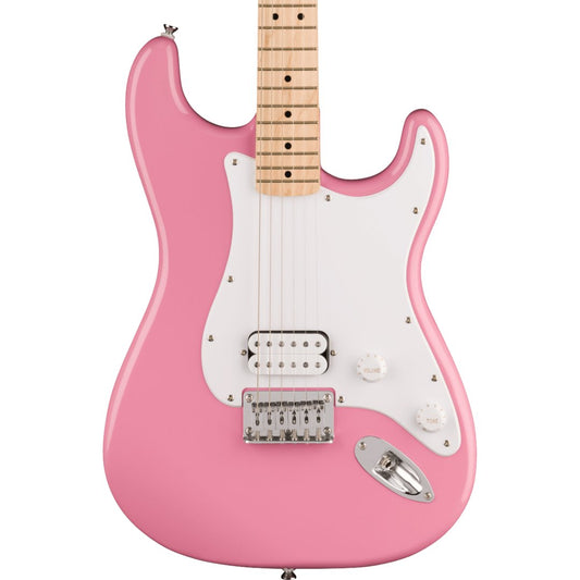 Squier Sonic Stratocaster HT H, Maple Fingerboard, White Pickguard, Flash Pink - Simme Musikkhús